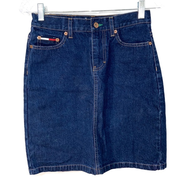 Tommy Hilfiger vintage above knee denim‎ skirt - Picture 7 of 16